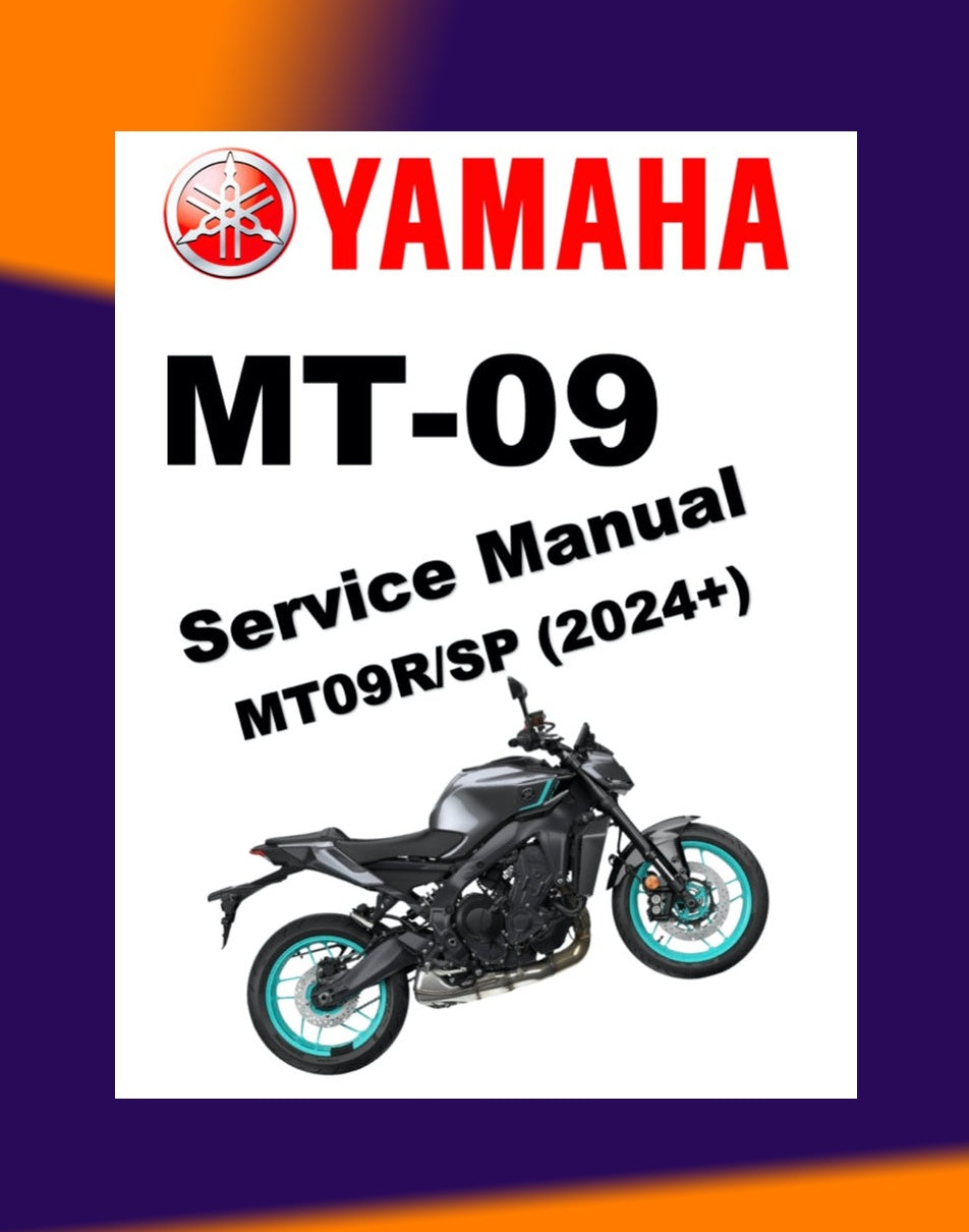 Yamaha MT-09 MT09 2024+ Full Manual Set – Repair & Maintenance Manual and User Handbook