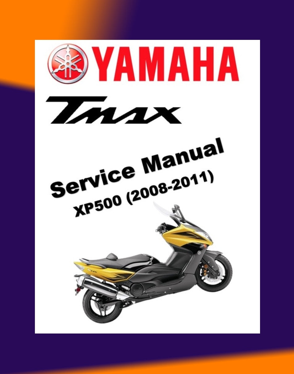 T-MAX Yamaha TMAX XP500 2008-2011 Full Manual Set – Repair & Maintenance Manual and User Handbook