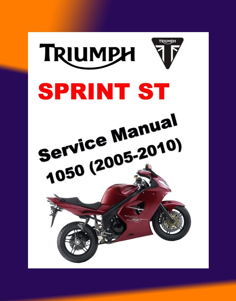 Triumph SPRINT ST / RS 1999-2004 Full Manual Set – Repair & Maintenance Manual and User Handbook - page 10