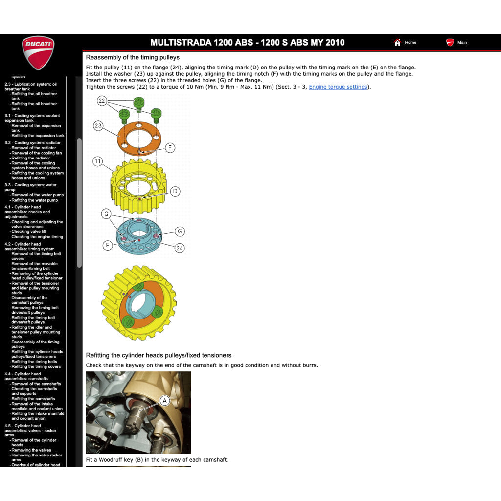 Ducati MULTISTRADA 1200S 2010-2012 Full Manual Set – Repair & Maintenance Manual and Spare Parts Catalog and User Handbook - page 4