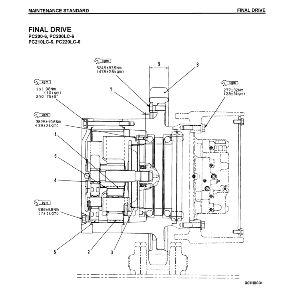 KOMATSU PC300LC-6-7-8 / PC350LC-6-7-8 Excavator Workshop Repair Manual - page 6