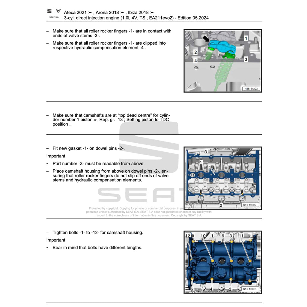 SEAT ATECA KH7 2016+ Full Manual Set – Repair & Maintenance Manual - page 4