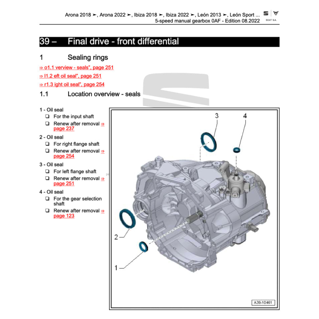 SEAT IBIZA 6F 2017+ Full Manual Set – Repair & Maintenance Manual - page 7