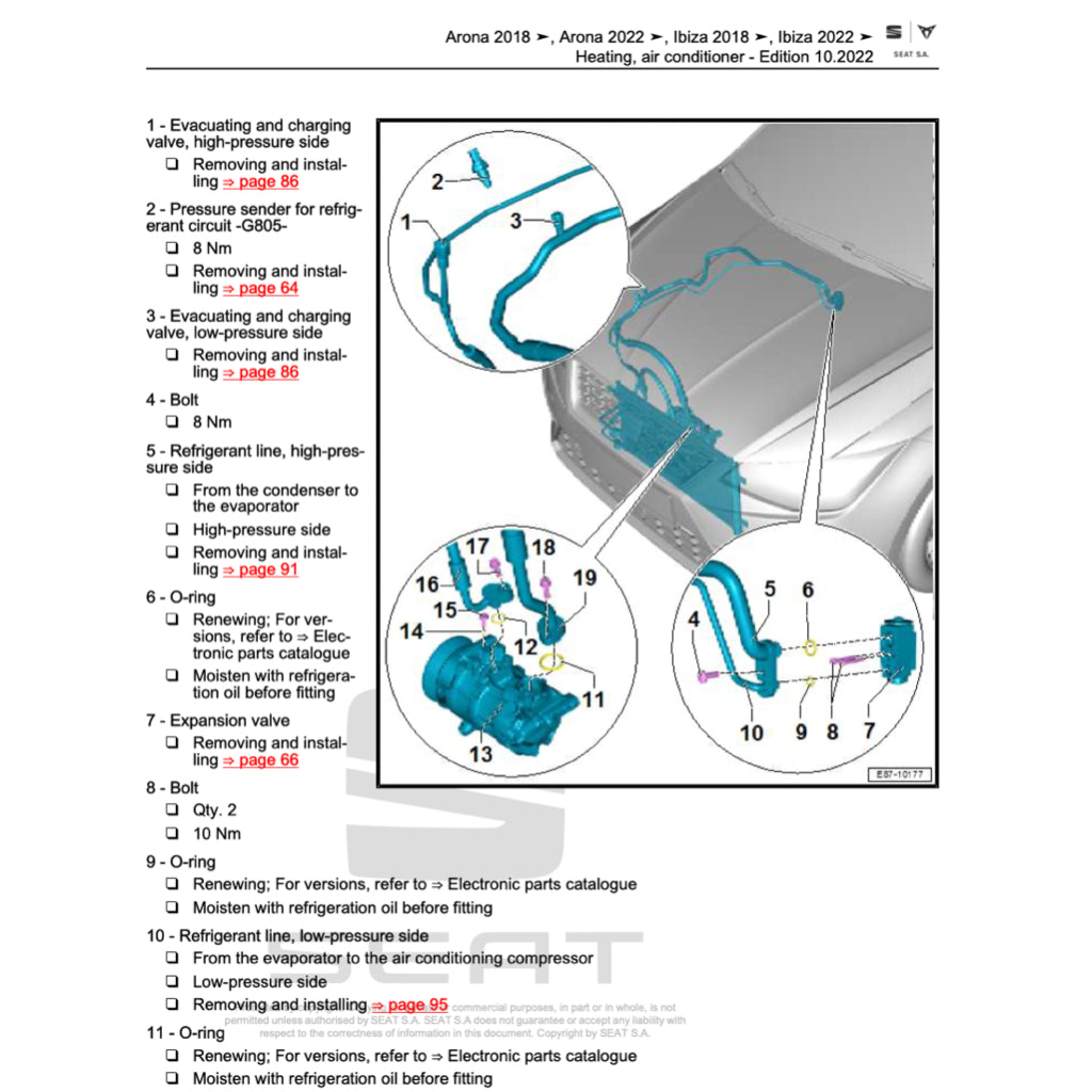 SEAT LEON 5F 2012-2020 Full Manual Set – Repair & Maintenance Manual - page 9